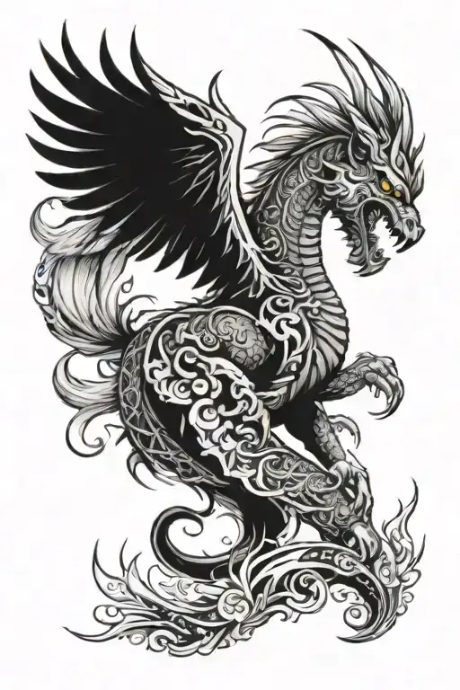 powerful, rising above obstacles overcoming longitudinal tattoo design idea