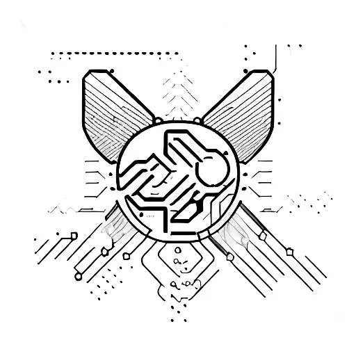 computer bug causing problems tattoo design idea