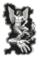 creation of Adam  tattoo design idea
