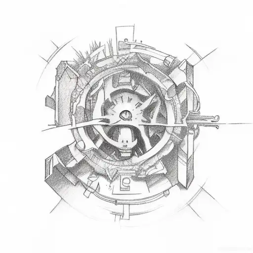 a tattoo representing being trapped, feeling hopeless, desolated, nothing i do will ever make a difference tattoo design idea