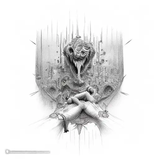 trapped, feeling hopeless, desolated, nothing i do will ever make a difference tattoo design idea