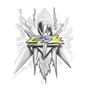 Lightning Bolt david from david and goliath tattoo design idea