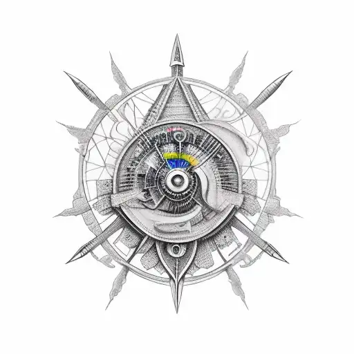 jet flyover memorial  tattoo design idea