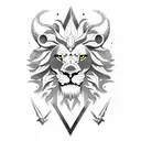 shield, ems, lion, dragon tattoo design idea