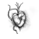 womb heart tattoo tattoo design idea