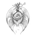 womb heart tattoo tattoo design idea