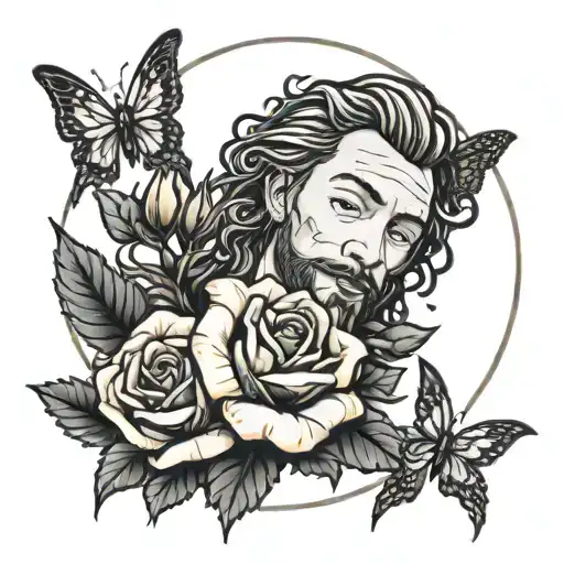 A tattoo inspired by the song i like you by post malone tattoo design idea