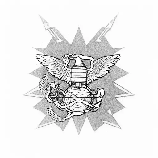 usmc ch 53 military aviation gear tattoo design idea