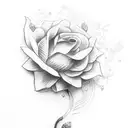 flower with proverbs 31:25 tattoo design idea