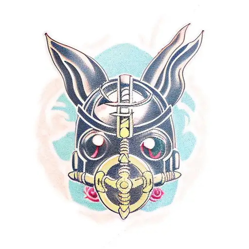 neotraditional, Bioshock, Rabbit Mask, Lighthouse, Flowers tattoo design idea
