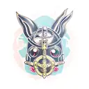 neotraditional, Bioshock, Rabbit Mask, Lighthouse, Flowers tattoo design idea