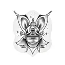 neotraditional, Bioshock, Rabbit Mask, Lighthouse, Flowers tattoo design idea