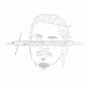 post malone tattoo design idea