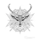 gazelle tattoo design idea