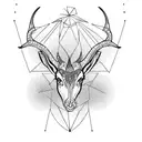 gazelle tattoo design idea