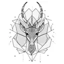 gazelle tattoo design idea