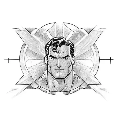 superman tattoo design idea