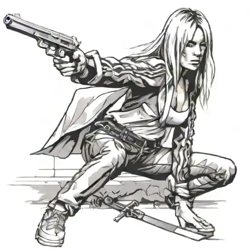 a remind of kill bill movie  tattoo design idea