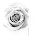 cloud with roses tattoo design idea