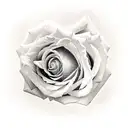 rose and clock and heart tattoo design idea