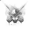 dodge charger with fire tattoo design idea