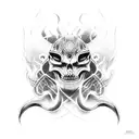 dodge charger with fire tattoo design idea