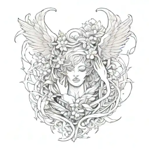 wounds heal. love lasts. we remain.  tattoo design idea