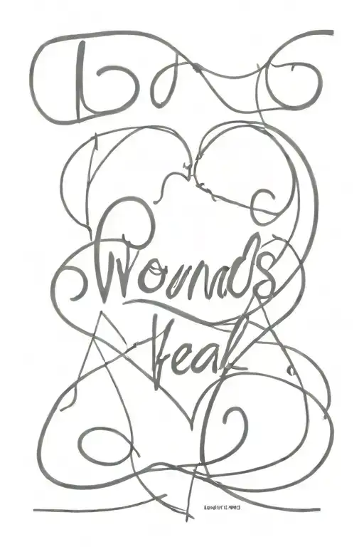 wounds heal. love lasts. we remain tattoo design idea