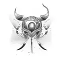 Wabori golfer tattoo design idea