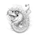 Wabori golfer tattoo design idea