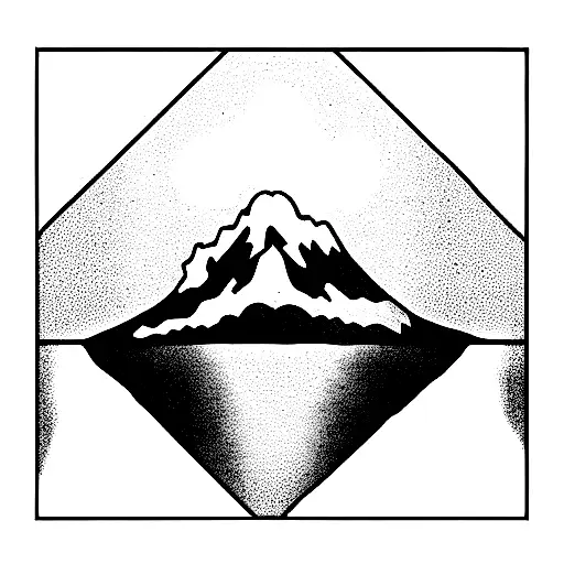 mount hood tattoo design idea