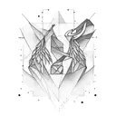 simplistic pnw tattoo design idea