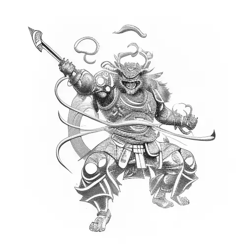 raijin tattoo design idea