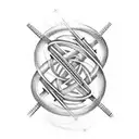 A DNA double helix transforming into a music equalizer tattoo design idea