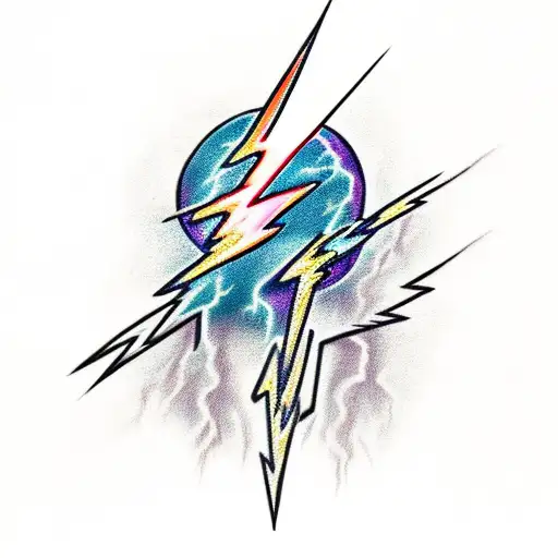 Lightning Bolt tattoo design idea