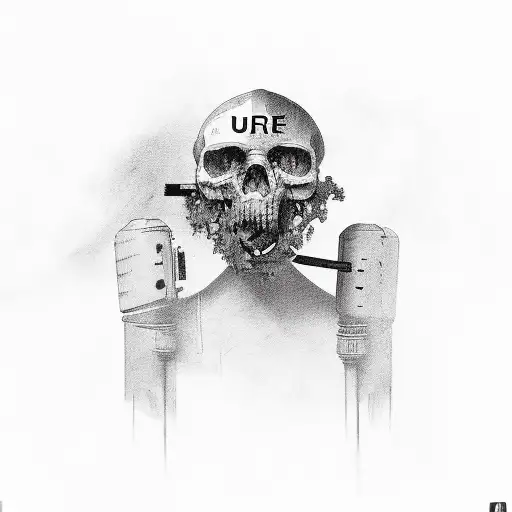  words 'Remember who the fuck you are' tattoo design idea