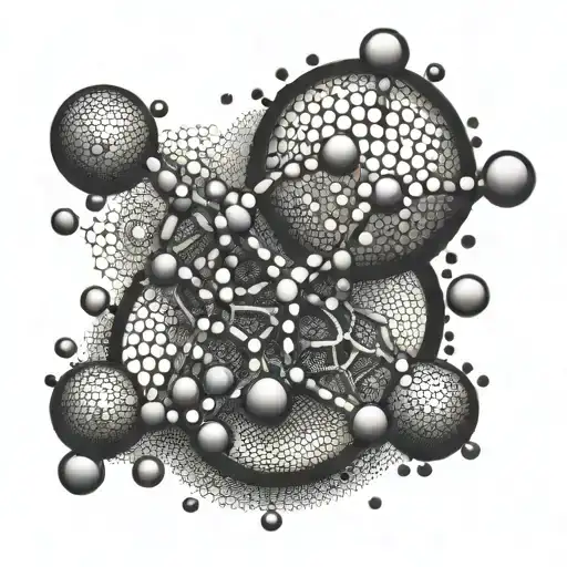 Adrenalin molecule tattoo design idea