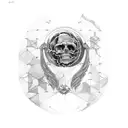 scients da vinci human chemistry tattoo design idea