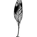 a lotus flower and a feather tattoo design idea