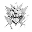 mix anime tattoo with following Anime or characters: Naruto, Eren, L, ichigo, Asta, fma - brotherhood tattoo design idea