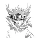 mix anime tattoo with following Anime or characters: Naruto, Eren, L, ichigo, Asta, fma - brotherhood tattoo design idea