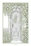 garden gate tattoo design idea