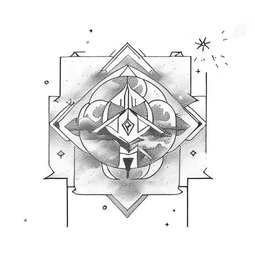 small tricept tatoo tyat represents neverland  tattoo design idea