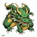 shenron dragon ball tattoo design idea