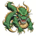 shenron dragon ball tattoo design idea