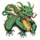 shenron dragon ball tattoo design idea