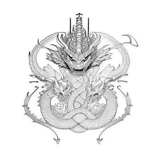 dragon and samurai tattoo designs