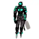 biomech bionic cyborg arm shoulder and full sleeve  tattoo design idea