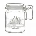 moonshine jar that says White House road tattoo design idea