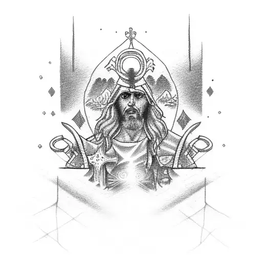 san judas tattoo design idea